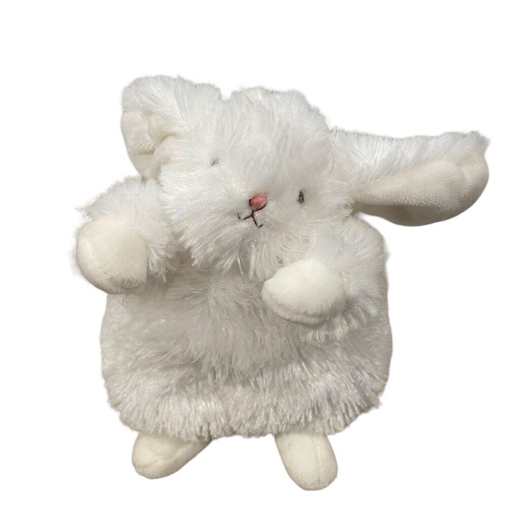 Bunnies by the Bay Wee Ittybit White Bunny Rabbit Plush Stuffed Animal 6 inches